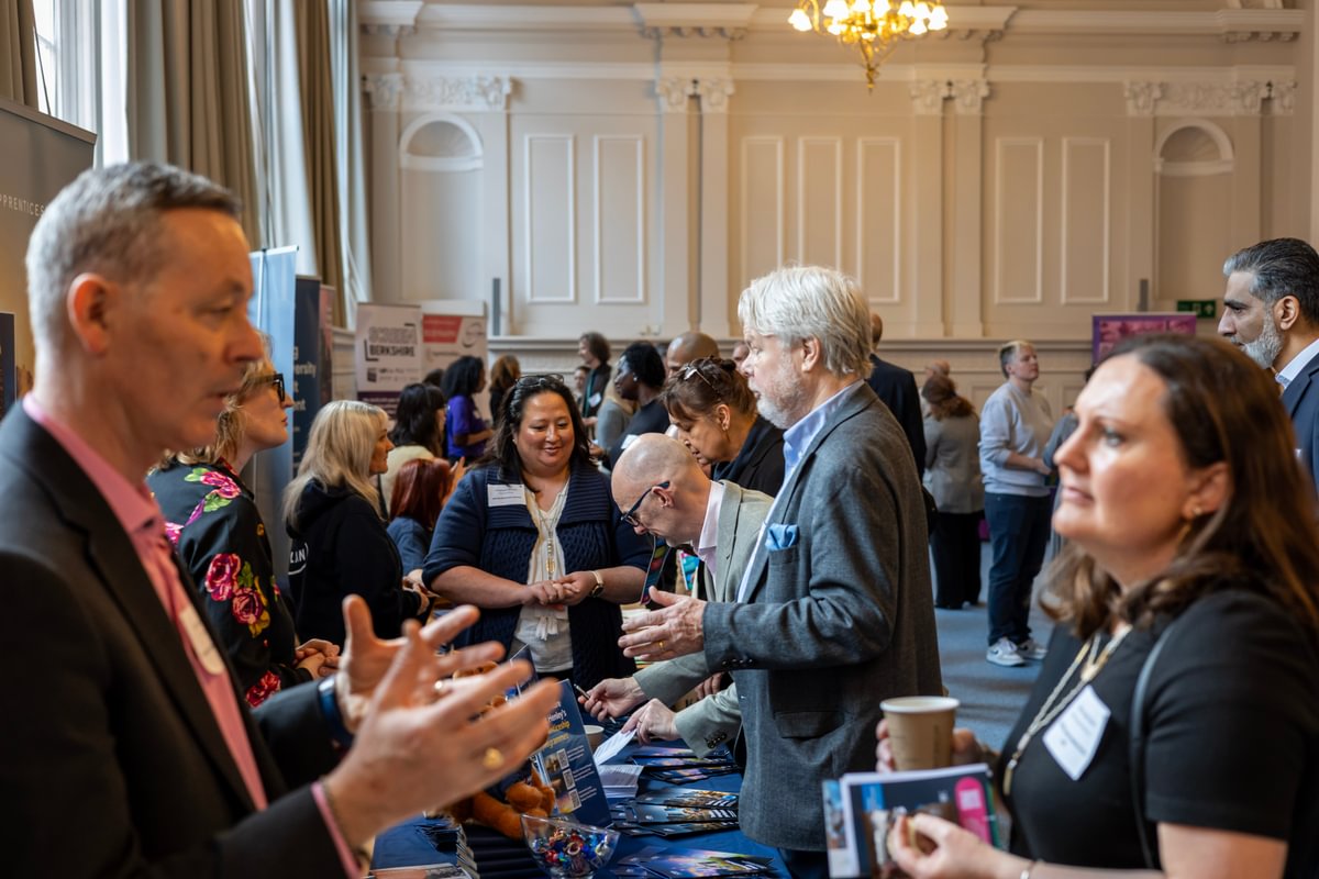 People networking at Reading Apprenticeship event